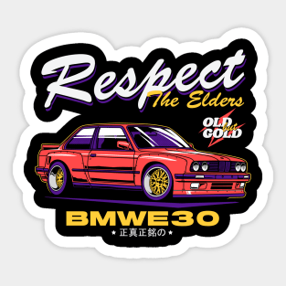 E30 Widebody Sticker